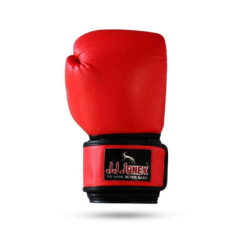 Jonex JJ Jonex Boxing Gloves, Big Boss Fighting Gloves for Adults, PU Punching Gloves (12oz, Red) - Image 3